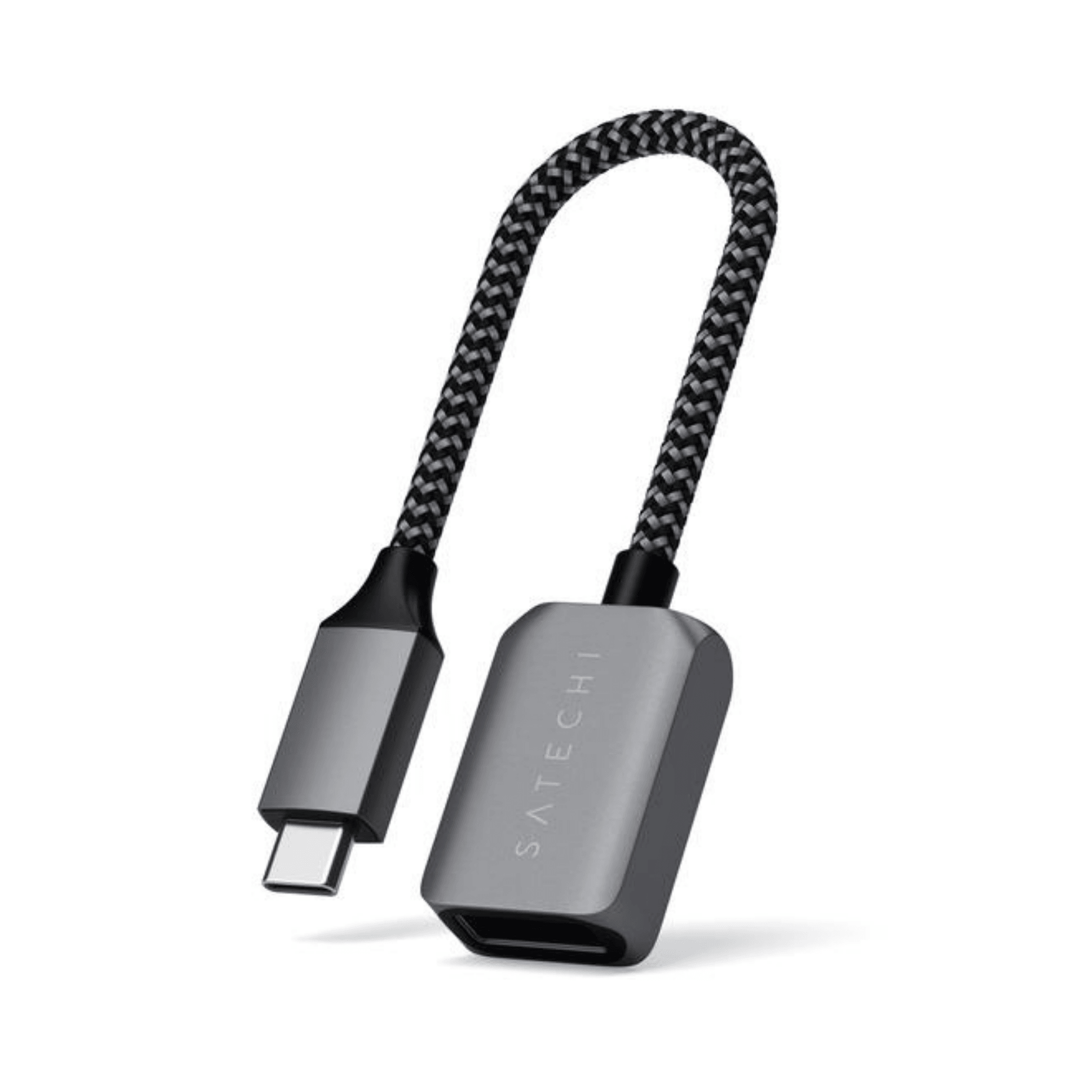 Satechi - Hochwertiges & robustes USB-C zu USB 3.0 Adapterkabel - Space Gray / Grau