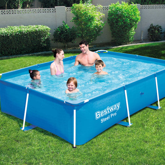Bestway Steel Pro Swimming Pool mit Stahlrahmen 259x170x61 cm 56403 - Pazzar.ch