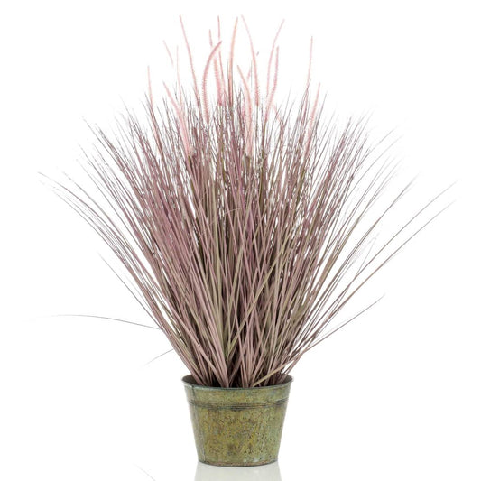 Emerald Künstliches Pennisetum-Gras im Zink-Topf 99 cm - Pazzar.ch