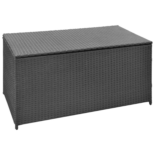 Garten-Auflagenbox Schwarz 120x50x60 cm Poly Rattan - Pazzar.ch