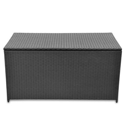 Garten-Auflagenbox Schwarz 120x50x60 cm Poly Rattan - Pazzar.ch