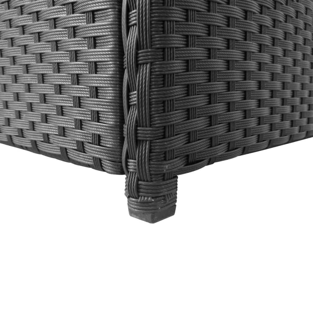 Garten-Auflagenbox Schwarz 120x50x60 cm Poly Rattan - Pazzar.ch