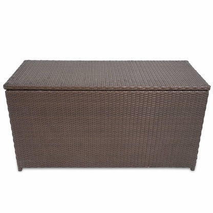 Garten-Auflagenbox Braun 120x50x60 cm Poly Rattan - Pazzar.ch