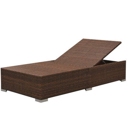 3-tlg. Garten-Lounge-Set mit Auflagen Poly Rattan Braun - Pazzar.ch