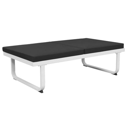 5-tlg. Garten-Lounge-Set Textilene Aluminium Schwarz - Pazzar.ch
