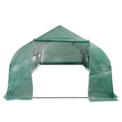 Polytunnel Gewächshaus Begehbar & Mobil Stahlrahmen 18 m² - Pazzar.ch