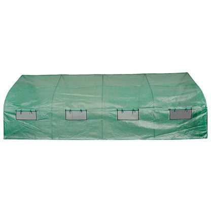 Polytunnel Gewächshaus Begehbar & Mobil Stahlrahmen 18 m² - Pazzar.ch