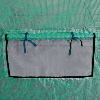 Polytunnel Gewächshaus Begehbar & Mobil Stahlrahmen 18 m² - Pazzar.ch