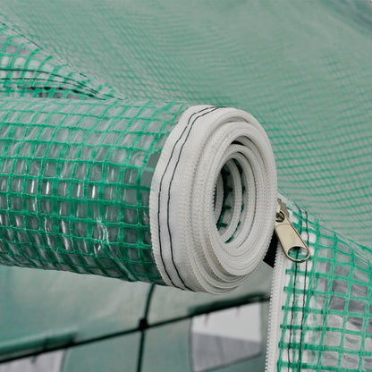 Polytunnel Gewächshaus Begehbar & Mobil Stahlrahmen 18 m² - Pazzar.ch