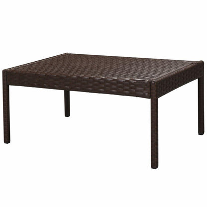 6-tlg. Garten-Lounge-Set mit Auflagen Poly Rattan Braun - Pazzar.ch