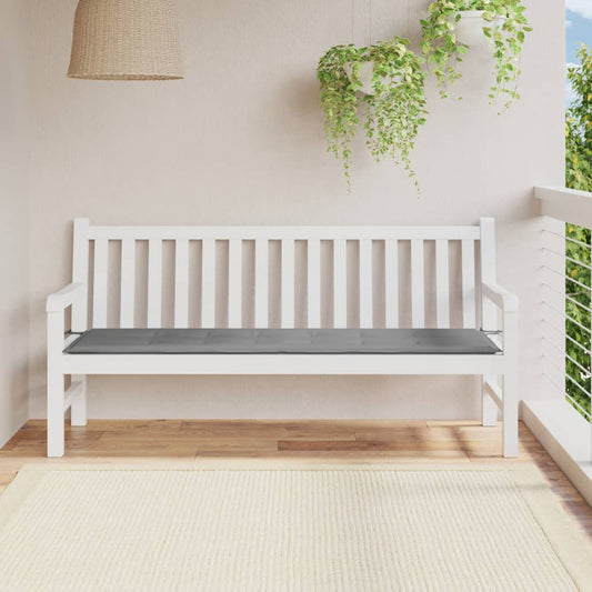 Gartenbank-Auflage Grau 180x50x3 cm Oxford-Gewebe - Pazzar.ch
