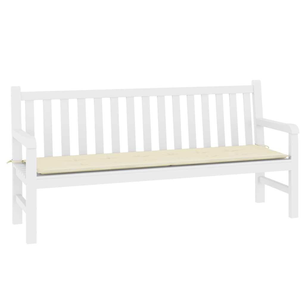 Gartenbank-Auflage Creme 180x50x3 cm Oxford-Gewebe - Pazzar.ch