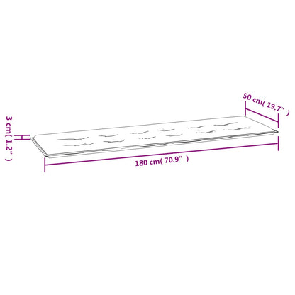 Gartenbank-Auflage Grün 180x50x3 cm Oxford-Gewebe - Pazzar.ch