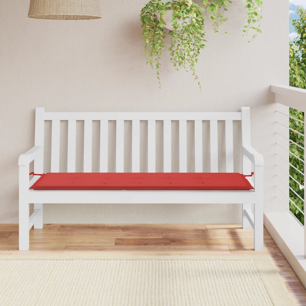 Gartenbank-Auflage Rot 150x50x3 cm Oxford-Gewebe - Pazzar.ch