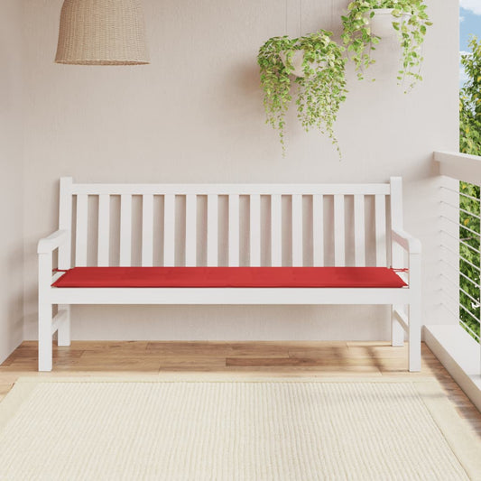 Gartenbank-Auflage Rot 180x50x3 cm Oxford-Gewebe - Pazzar.ch