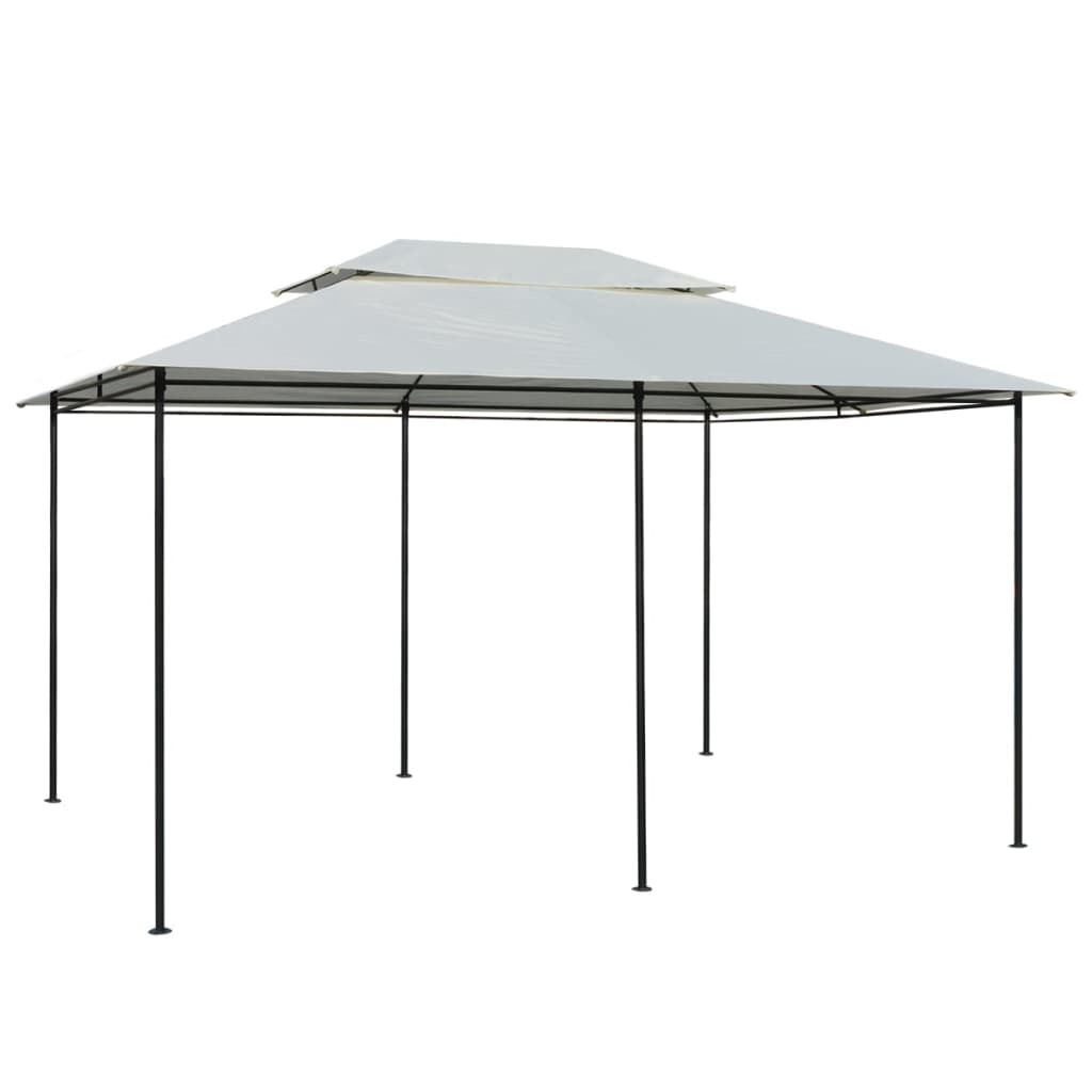 Gartenpavillon mit Gardinen 4x3 m Weiß - Pazzar.ch