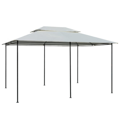Gartenpavillon mit Gardinen 4x3 m Weiß - Pazzar.ch