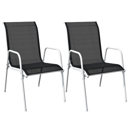 3-tlg. Bistro-Set Stahl Schwarz - Pazzar.ch