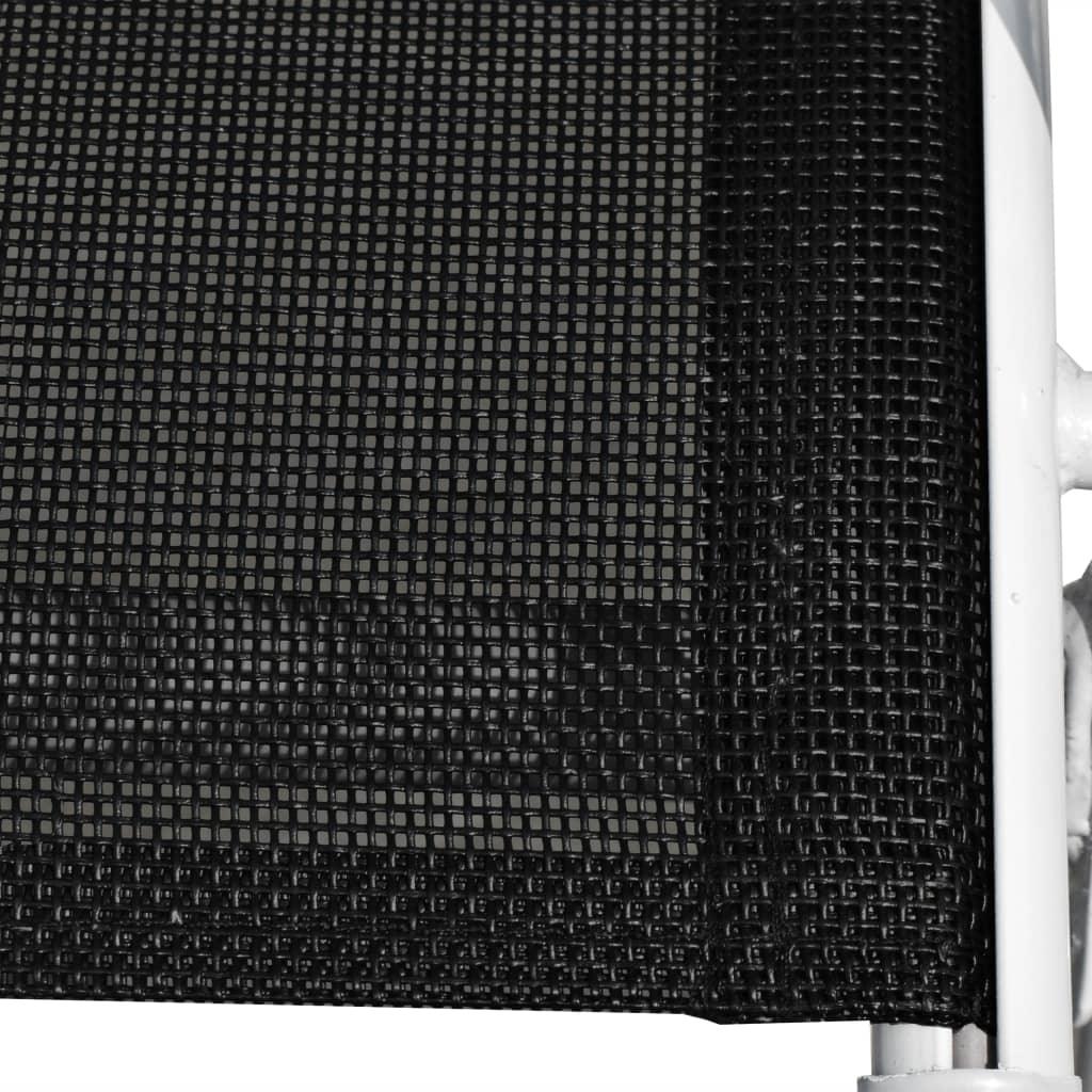 3-tlg. Bistro-Set Stahl Schwarz - Pazzar.ch