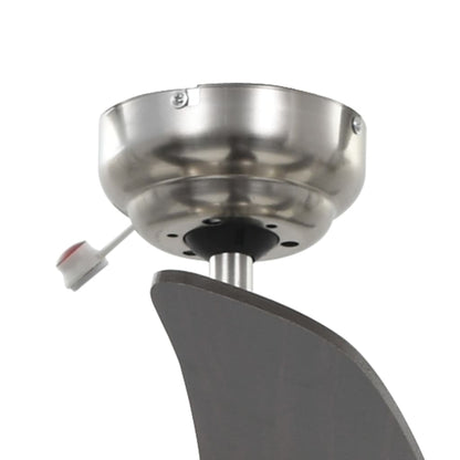 Dekorativer Deckenventilator mit Licht 128 cm Braun - Pazzar.ch