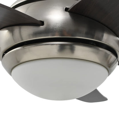 Dekorativer Deckenventilator mit Licht 128 cm Braun - Pazzar.ch