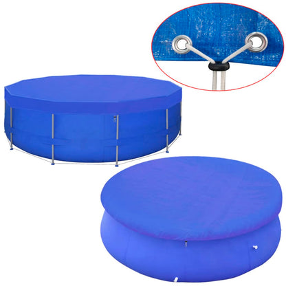 Poolabdeckung PE Rund 460 cm 90 g/m² - Pazzar.ch