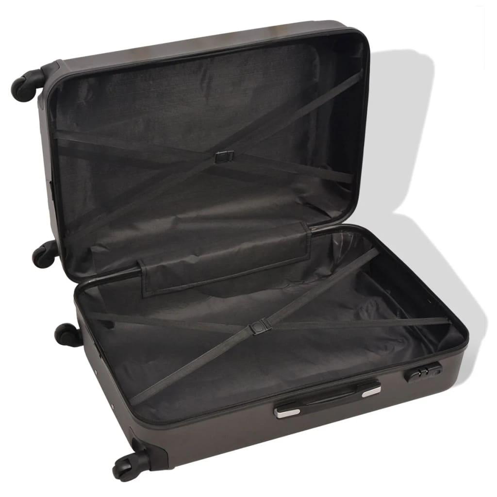 Vierteiliges Hartschalen-Trolley-Set Anthrazit - Pazzar.ch