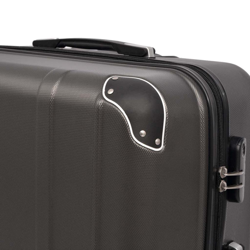 Vierteiliges Hartschalen-Trolley-Set Anthrazit - Pazzar.ch