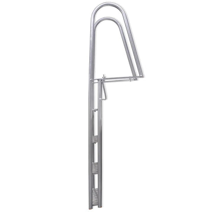Steg-/Poolleiter 4-stufig Aluminium 167 cm - Pazzar.ch