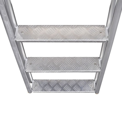 Steg-/Poolleiter 4-stufig Aluminium 167 cm - Pazzar.ch