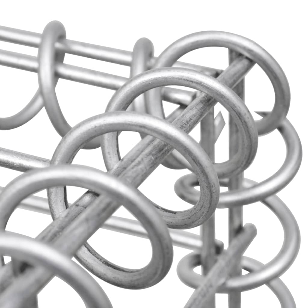 Gabionenkorb U-Form Stahl 570×20×100 cm - Pazzar.ch