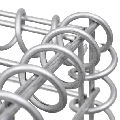 Gabionenkorb U-Form Stahl 570×20×100 cm - Pazzar.ch