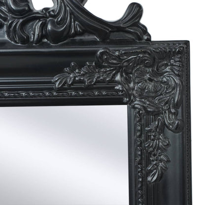 Standspiegel im Barock-Stil 160x40 cm Schwarz - Pazzar.ch