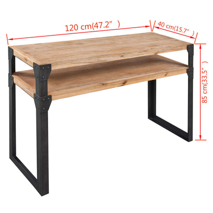 Konsolentisch Akazienholz Massiv 120x40x85 cm - Pazzar.ch