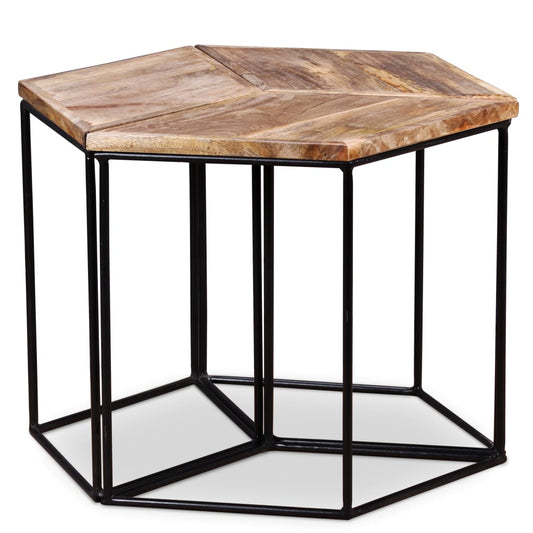 Couchtisch Massivholz Mango 56x48x40 cm - Pazzar.ch