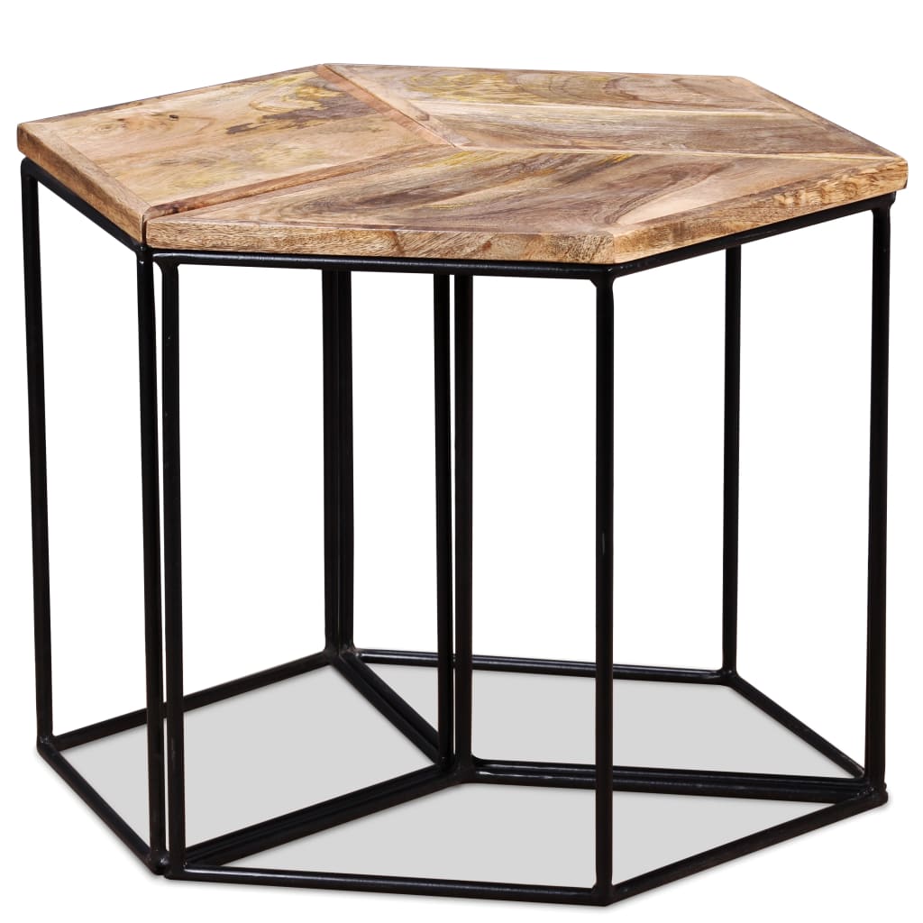 Couchtisch Massivholz Mango 56x48x40 cm - Pazzar.ch