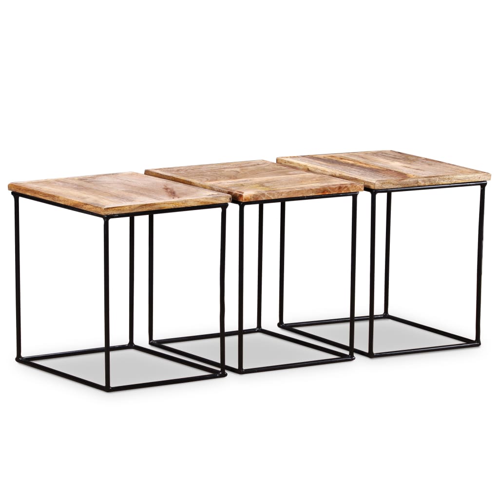Couchtisch Massivholz Mango 56x48x40 cm - Pazzar.ch