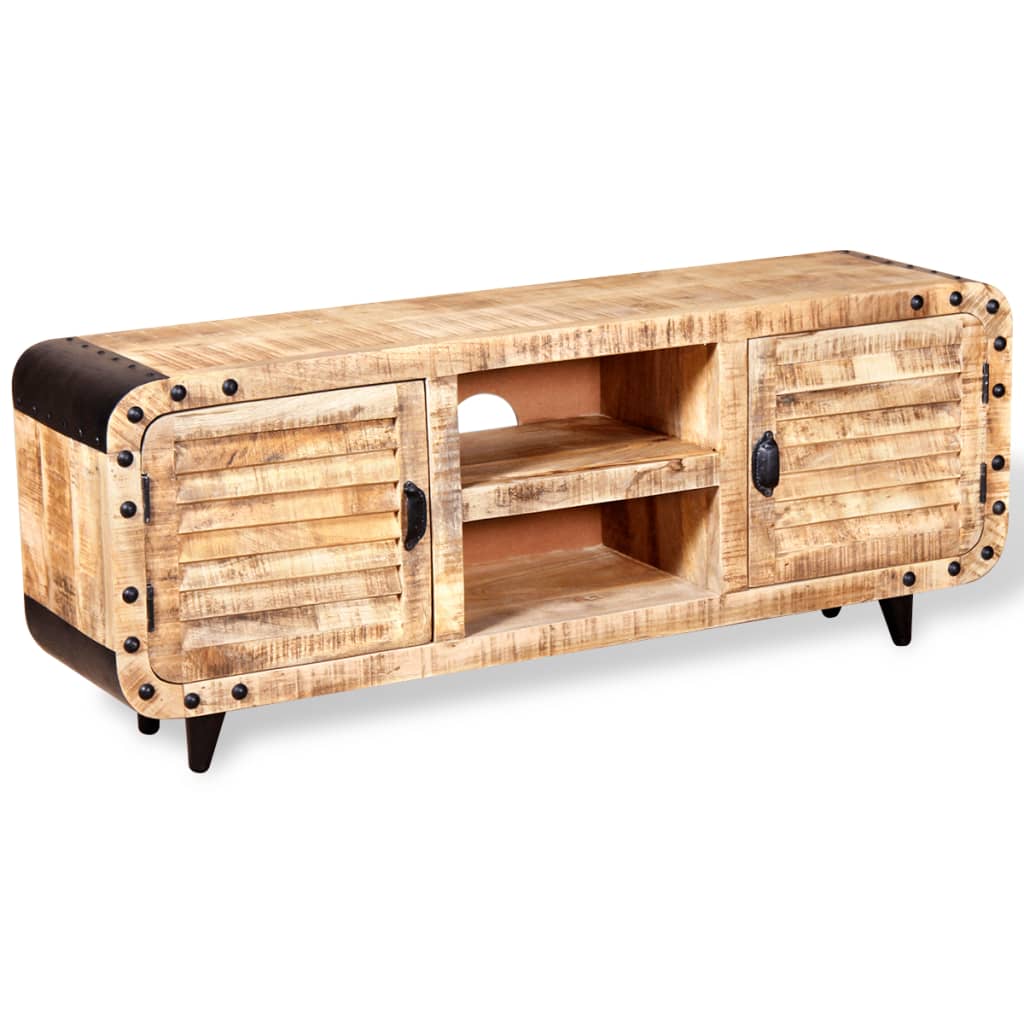 TV-Schrank Raues Mangoholz 120 x 30 x 50 cm - Pazzar.ch
