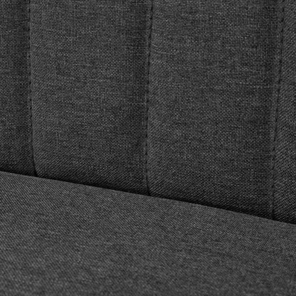 Sofa Stoff 117 x 55,5 x 77 cm Dunkelgrau - Pazzar.ch