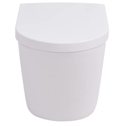 Wandmontierte Toilette Keramik Weiß - Pazzar.ch
