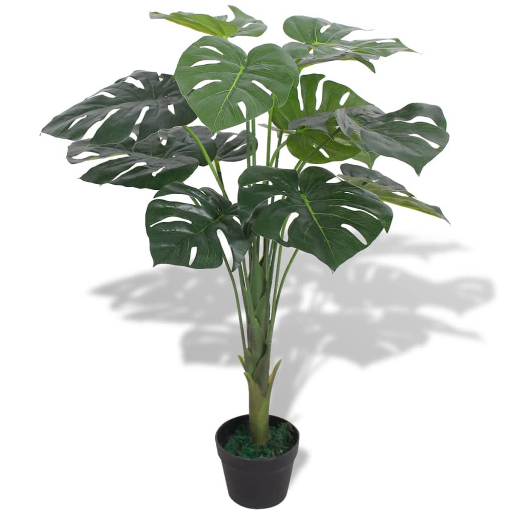 Künstliche Monstera Fensterblatt mit Topf 70 cm Grün - Pazzar.ch