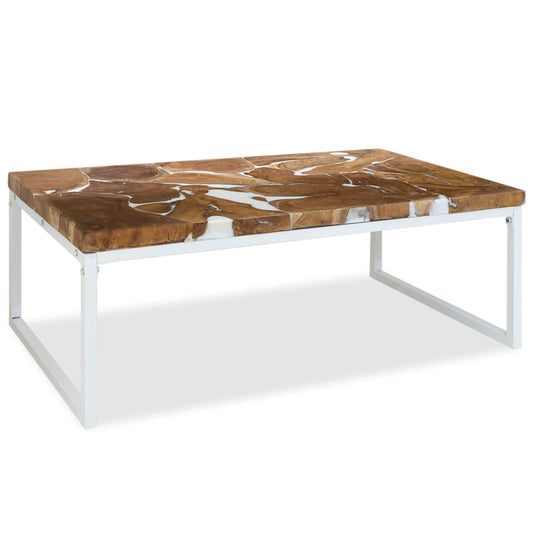 Couchtisch Teak Harz 110 x 60 x 40 cm - Pazzar.ch