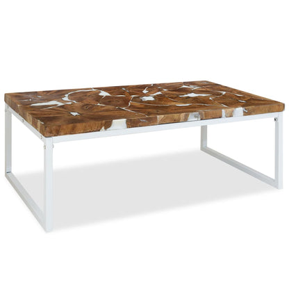 Couchtisch Teak Harz 110 x 60 x 40 cm - Pazzar.ch