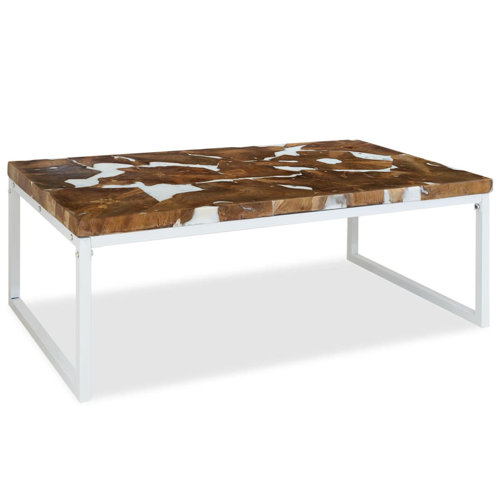 Couchtisch Teak Harz 110 x 60 x 40 cm - Pazzar.ch
