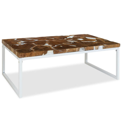 Couchtisch Teak Harz 110 x 60 x 40 cm - Pazzar.ch