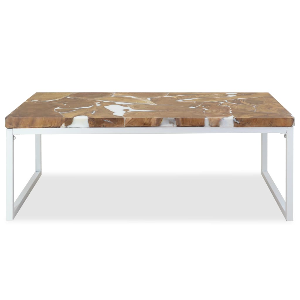 Couchtisch Teak Harz 110 x 60 x 40 cm - Pazzar.ch