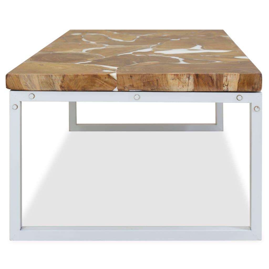 Couchtisch Teak Harz 110 x 60 x 40 cm - Pazzar.ch
