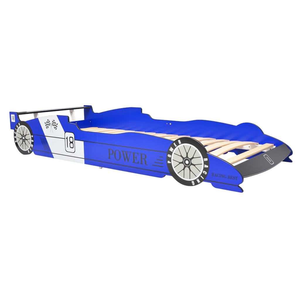 Kinder Rennwagen-Bett 90x200 cm Blau - Pazzar.ch