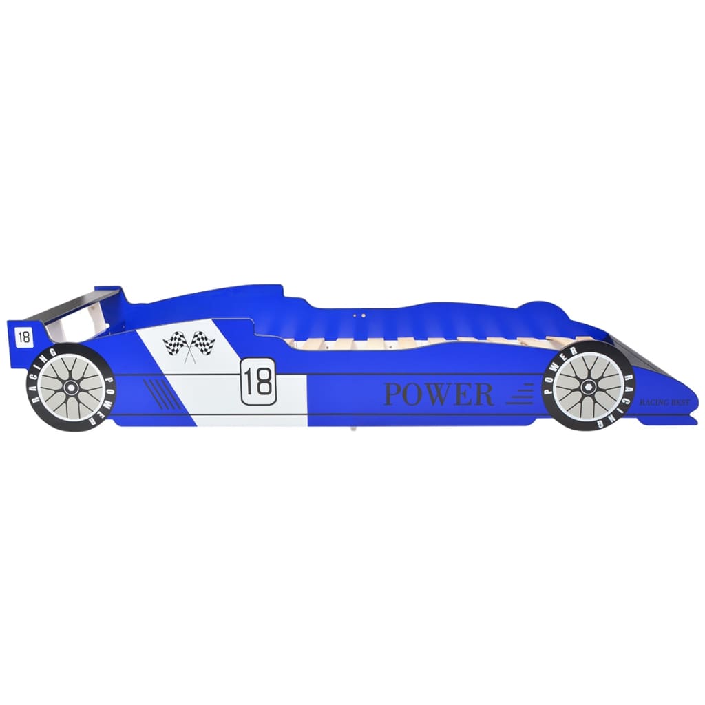 Kinder Rennwagen-Bett 90x200 cm Blau - Pazzar.ch