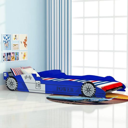 Kinder Rennwagen-Bett 90x200 cm Blau - Pazzar.ch